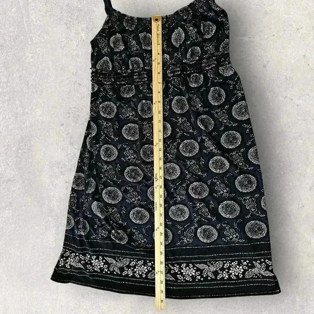 Max Studio dress Size Medium blue bandana print short sleeveless - Picture 8 of 11